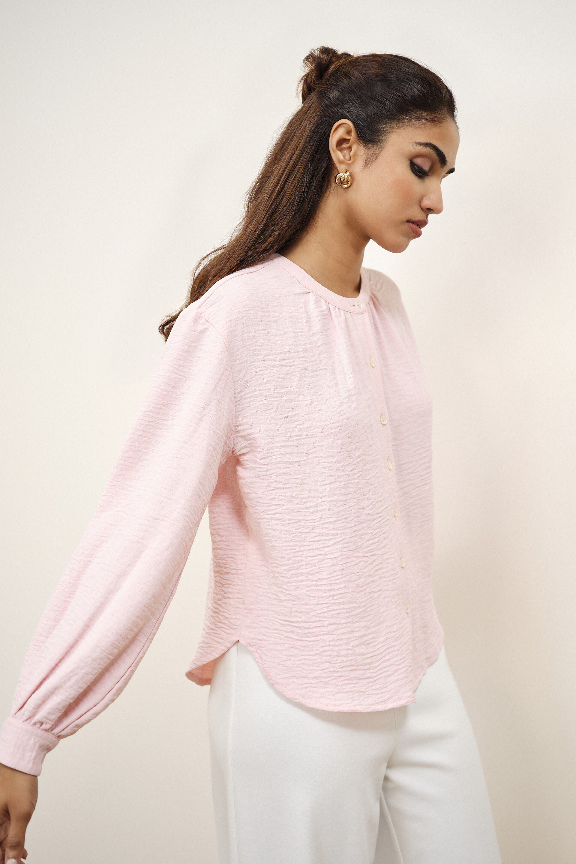 Avon Brown Shirt, Pink, image 1