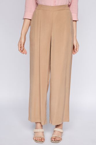 2 - Khaki Solid Straight Bottom, image 2