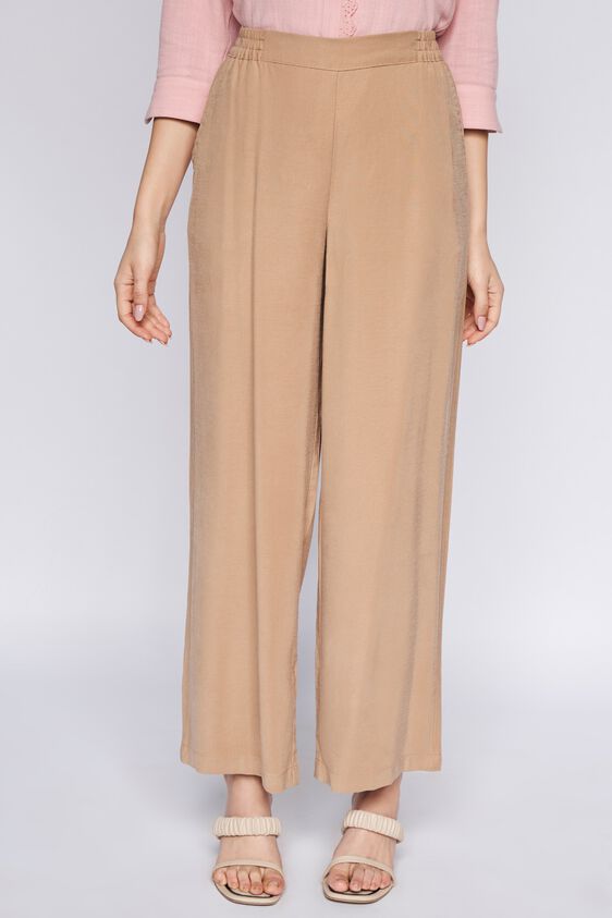 2 - Khaki Solid Straight Bottom, image 2