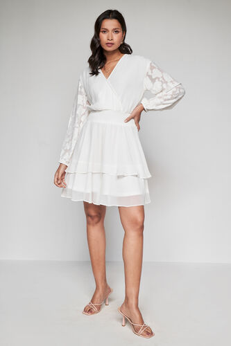 Vanilla Ice Short Dress, White, image 2