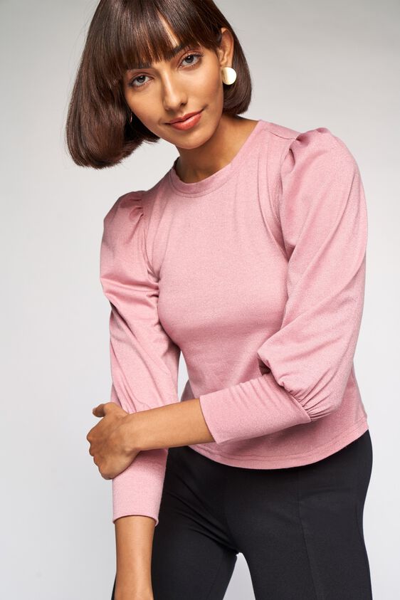 1 - Blush Solid Straight Top, image 1