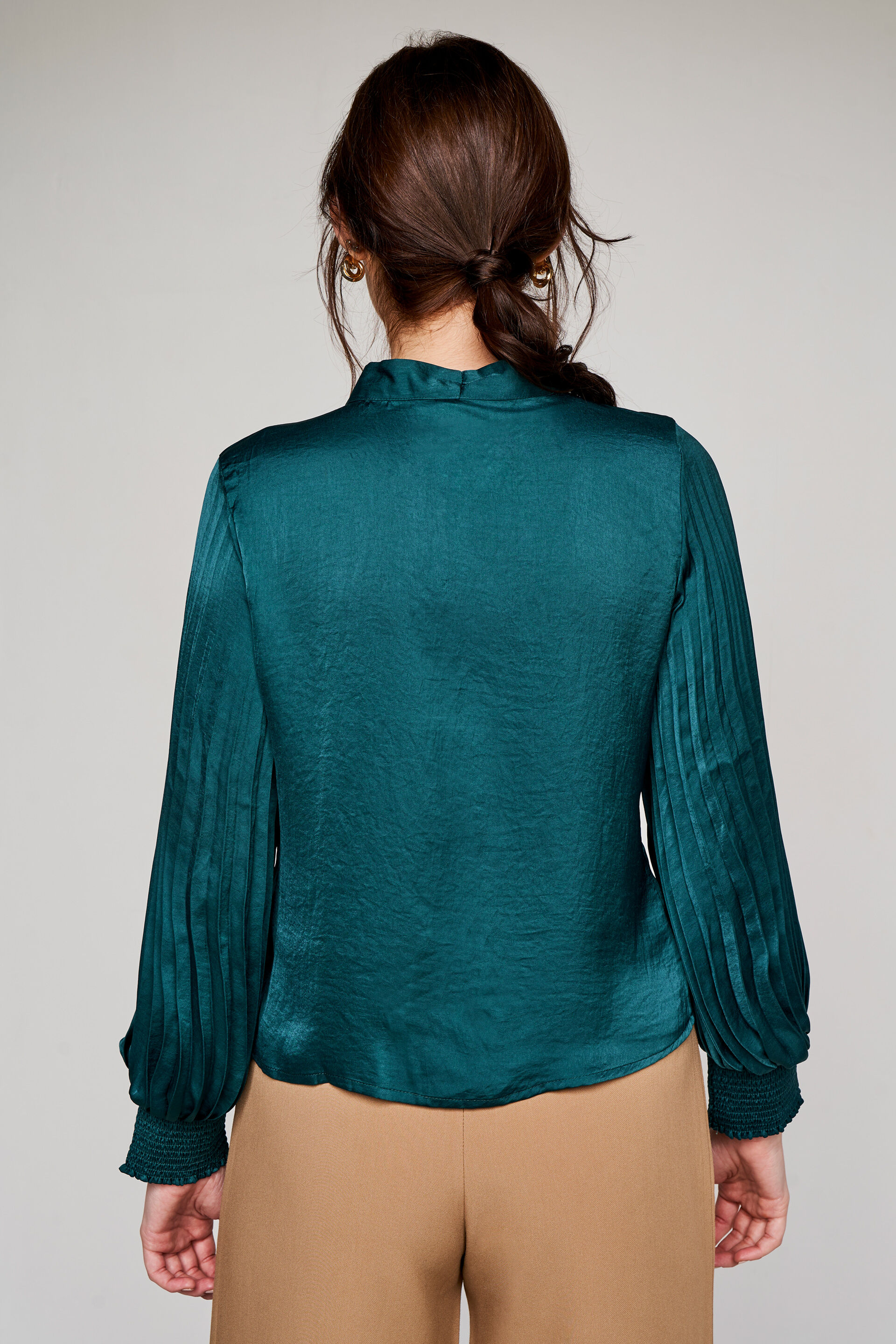 Green Solid Straight Top, Green, image 5
