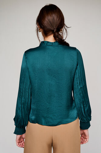 Green Solid Straight Top, Green, image 5