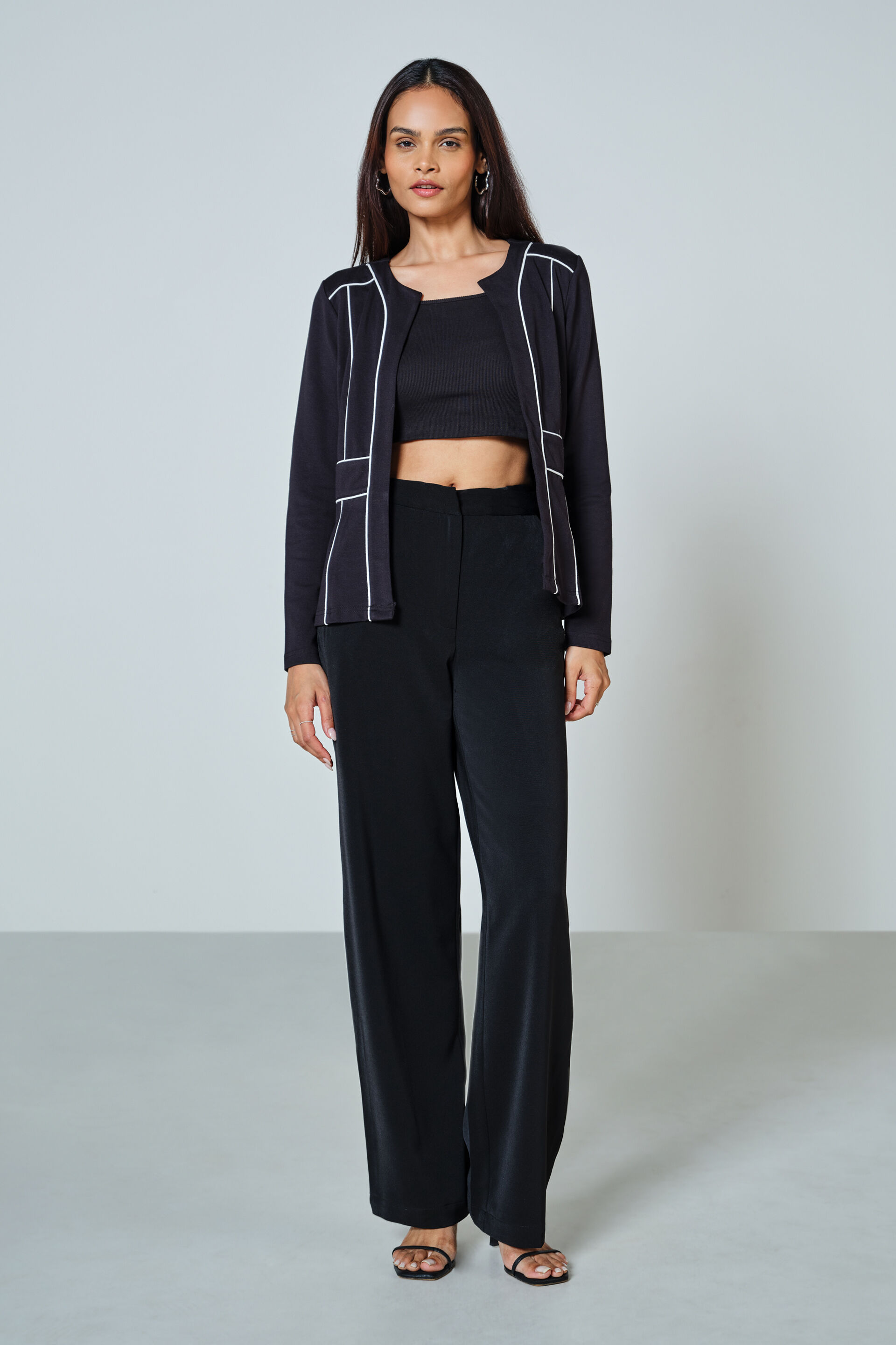 Marissa Monochrome Jacket, Black, image 2