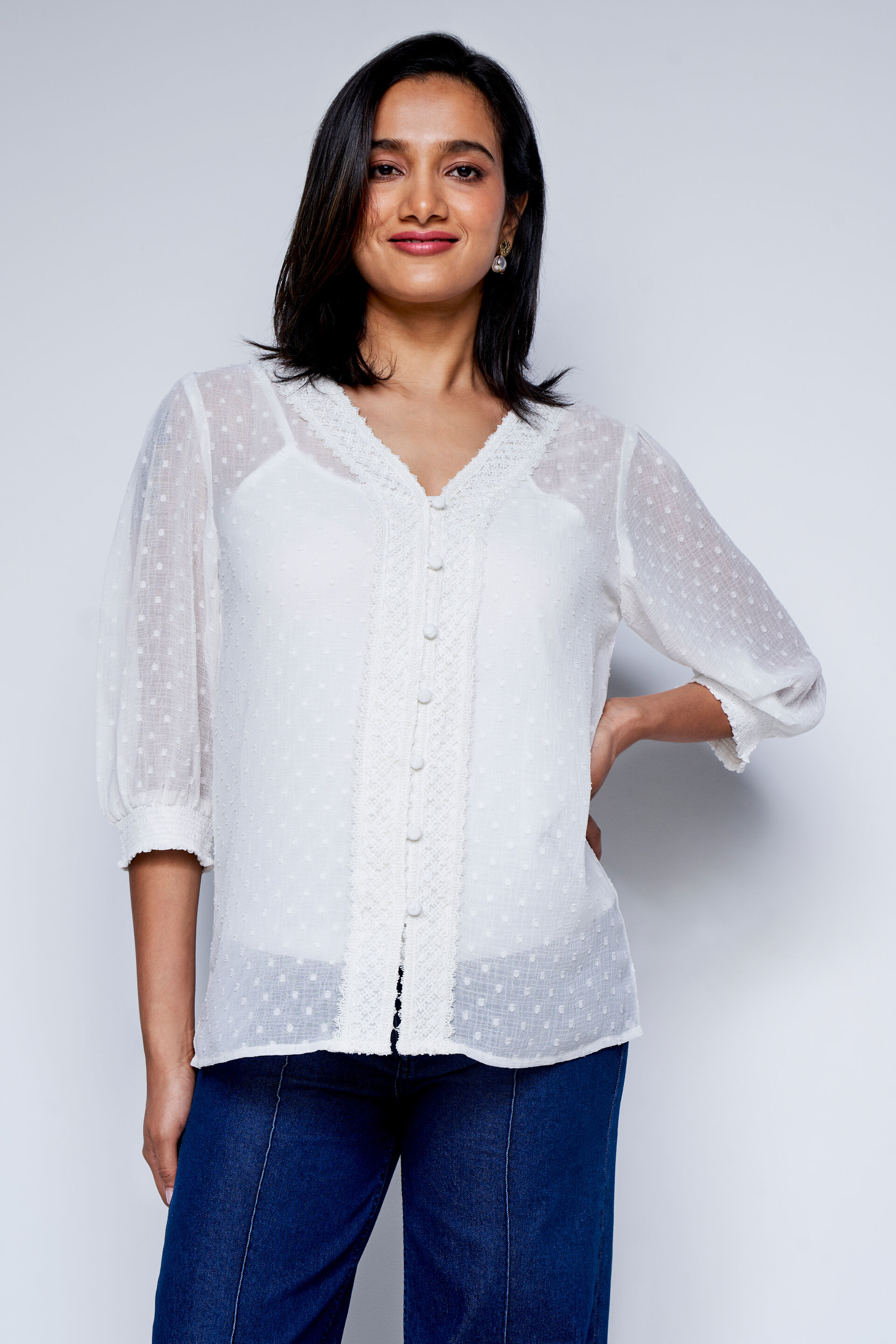 White The Cloudy Top, White, image 1