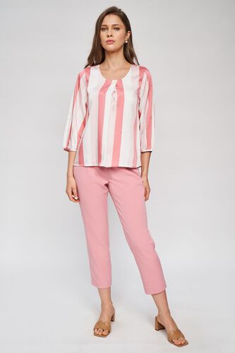 2 - Pink Striped A-Line Top, image 2