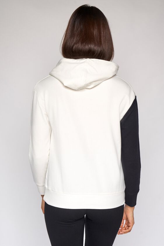 7 - White and Black Colorblocked  Sweater Top, image 7
