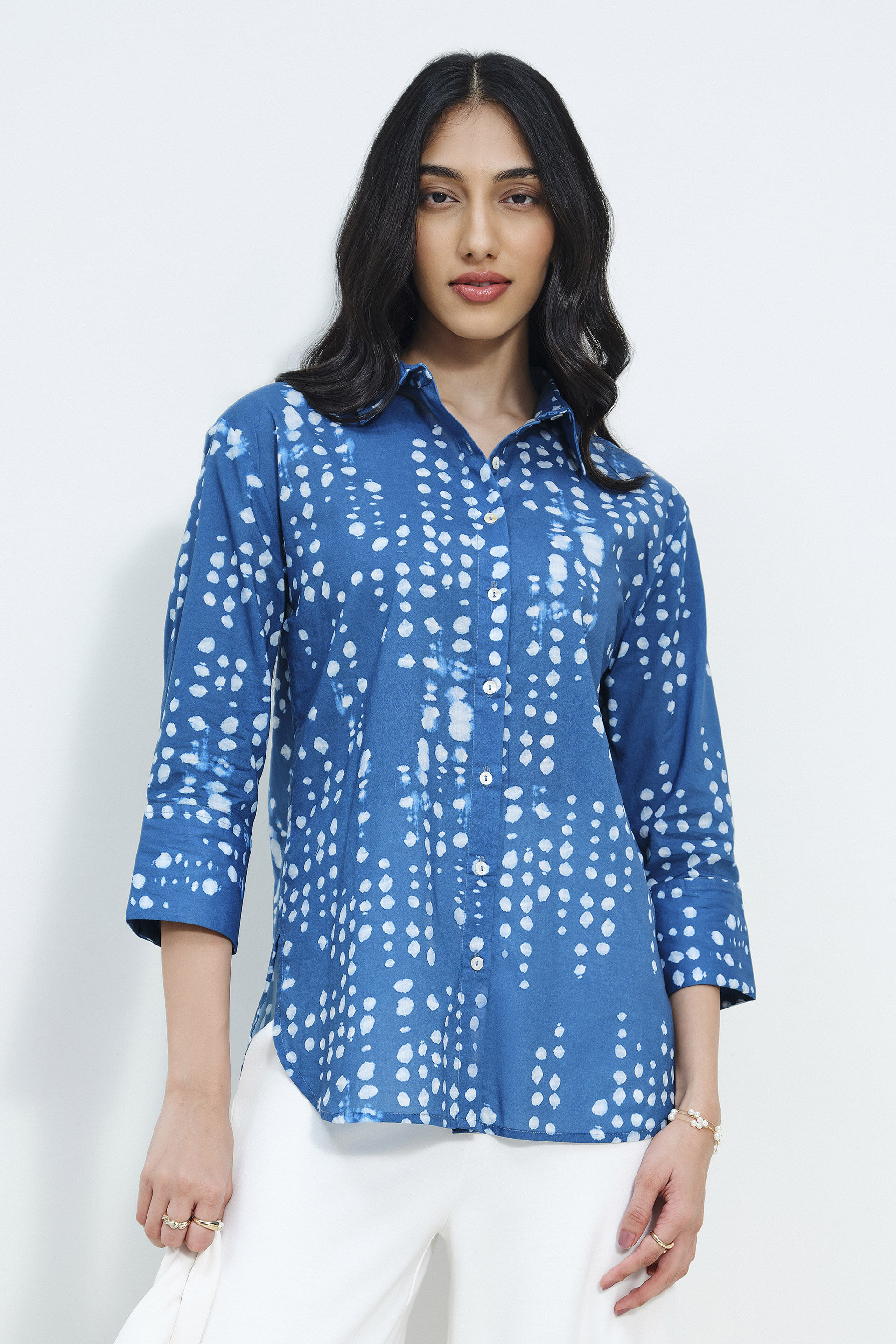 Sparkling Stream Shirt, Blue, image 4