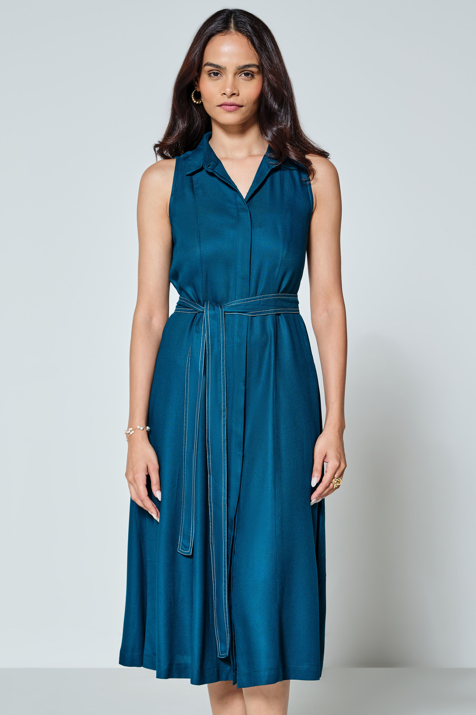 Crisanto Dress, Teal, image 1