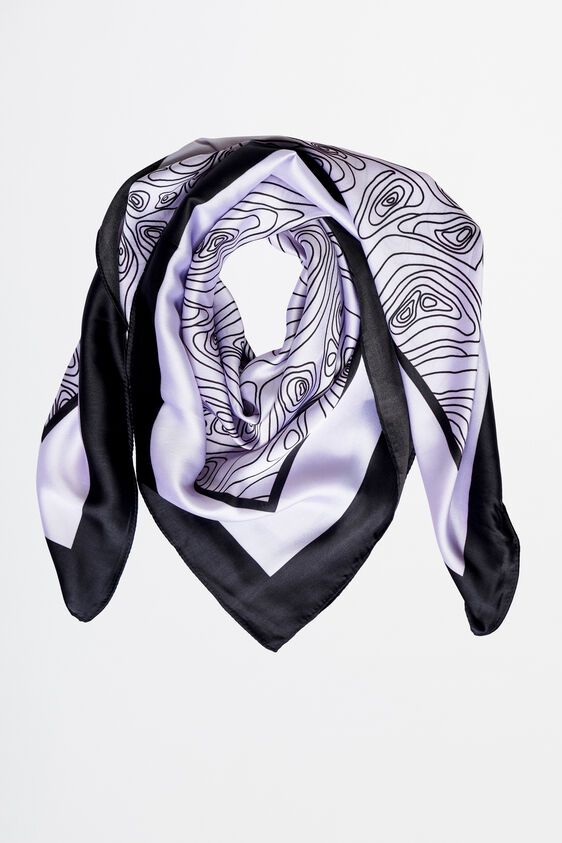 Off White Print Scarf, , image 1