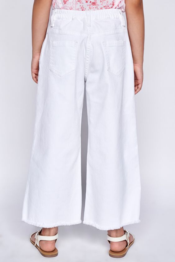 4 - White Solid Straight Bottom, image 5