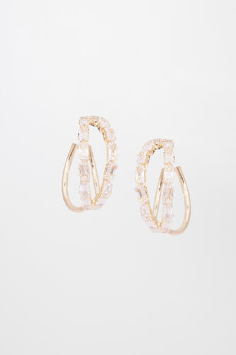 Gold Brass Earring, , image 1