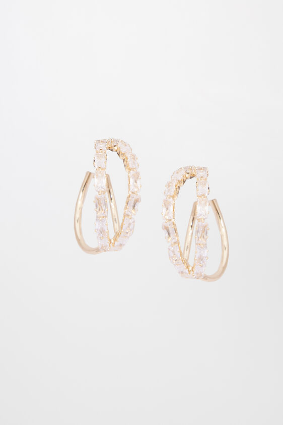 Gold Brass Earring, , image 1