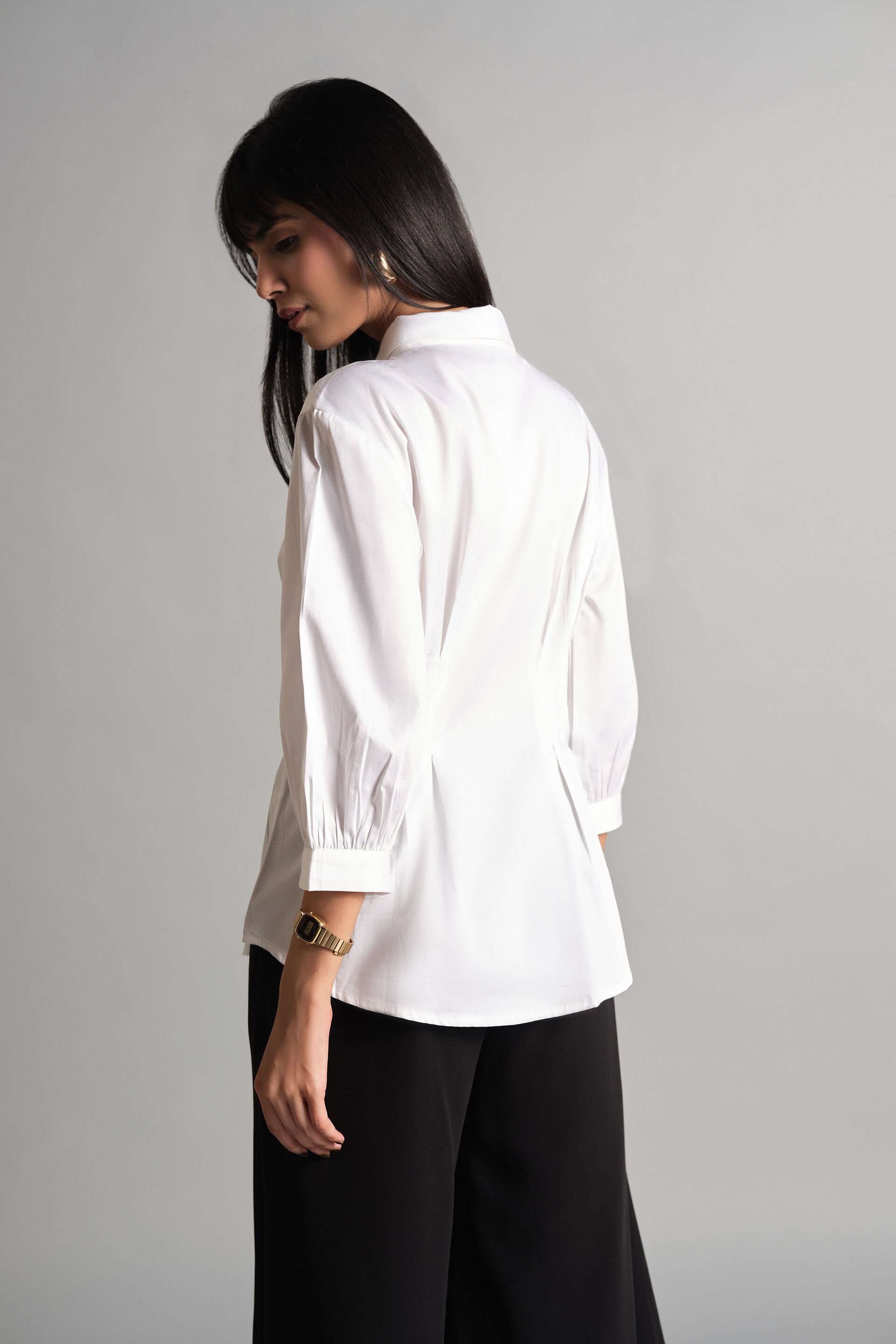 Summer Cinch Shirt, White, image 5