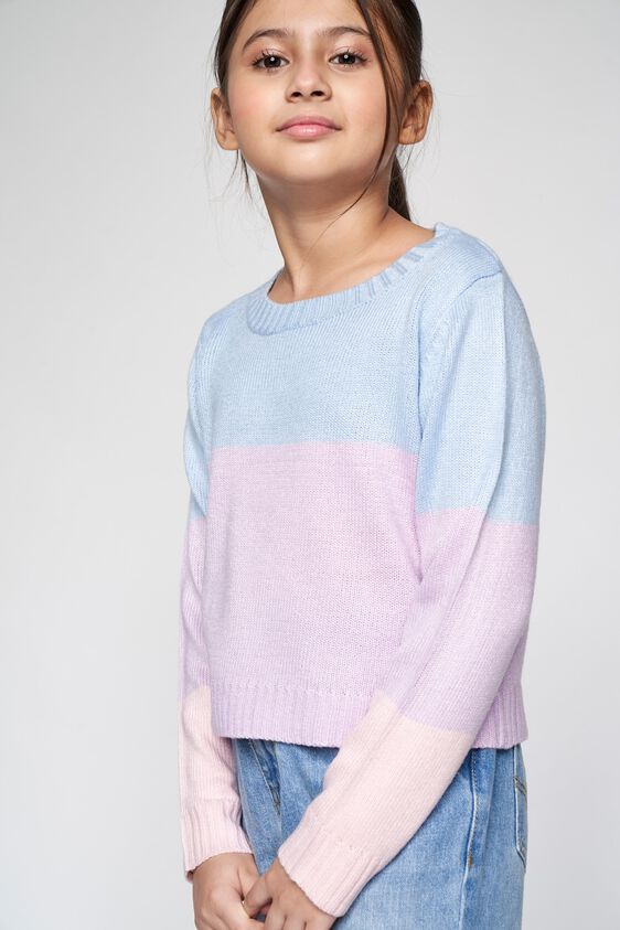 1 - Multi Color Colour blocked Straight Top, image 1