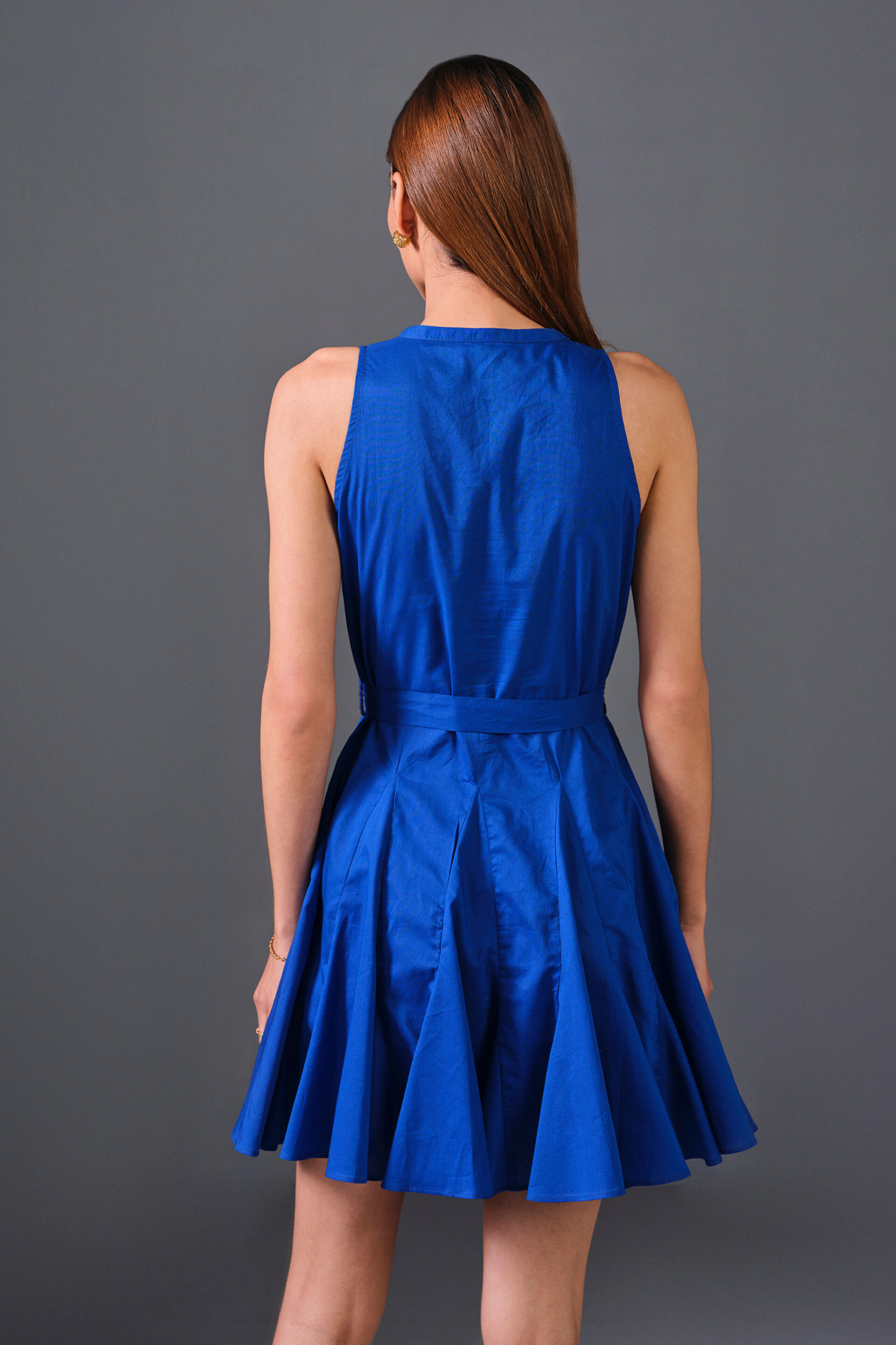 Sea&rsquo;s the Day Cotton Dress, Blue, image 5