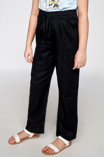 3 - Black Solid Tie-Ups Bottom, image 3