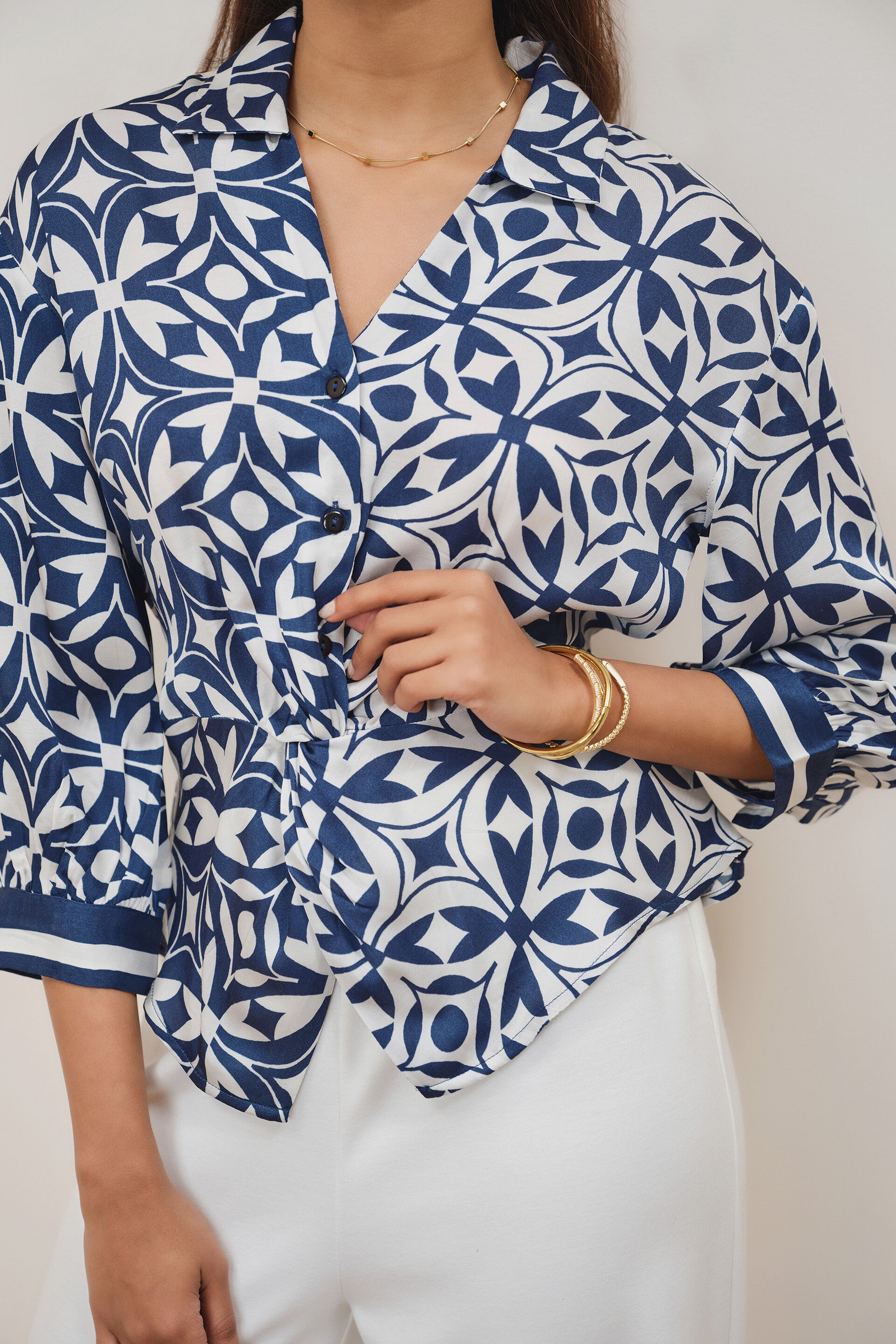 Cheryl Blue Modal Top, Blue, image 5