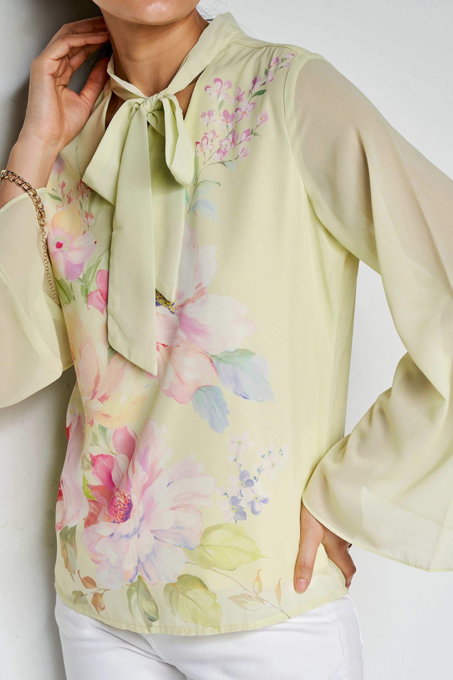 Full Of Life Floral Top, Green, image 6