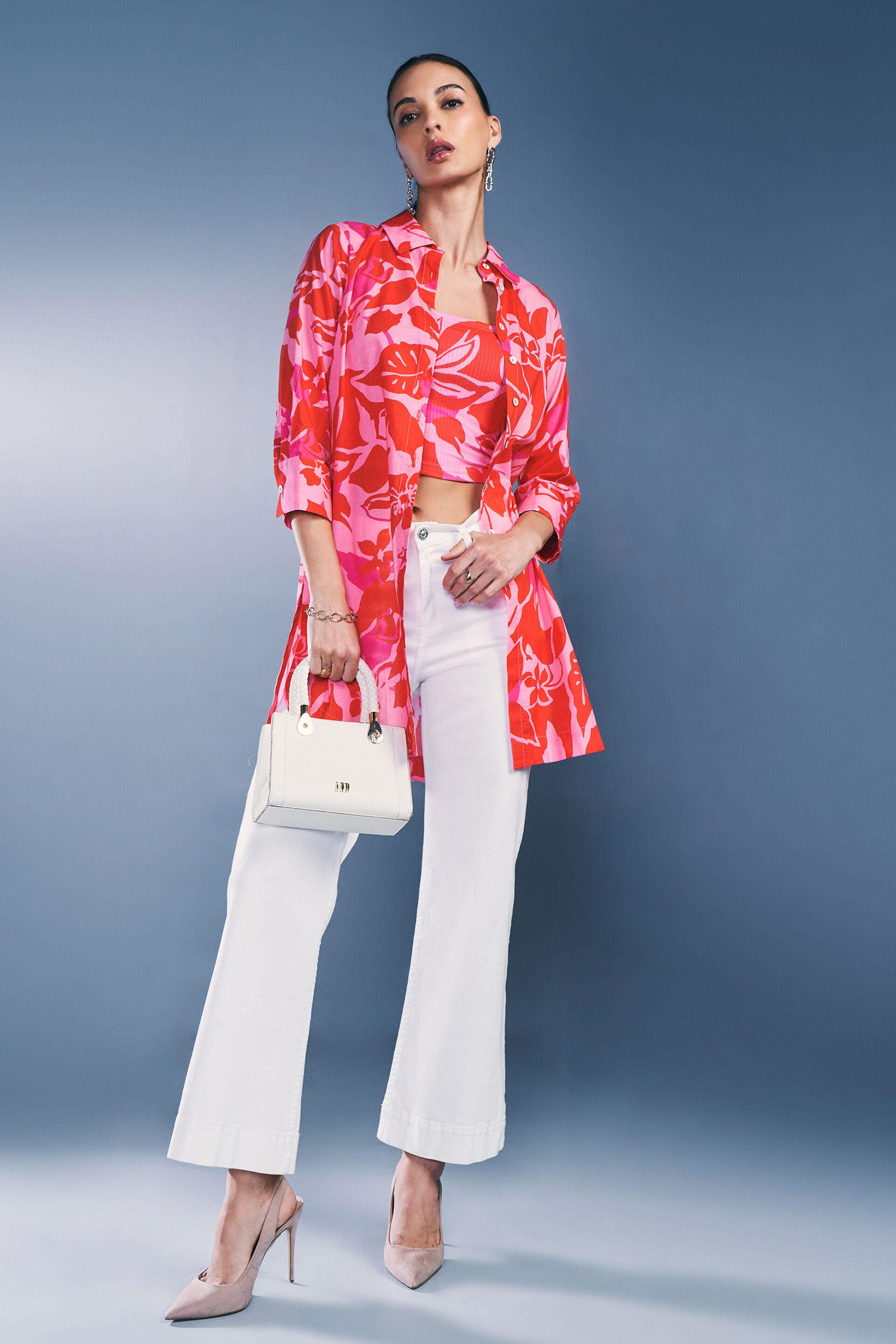 Floral Sunshine Top, Pink, image 1