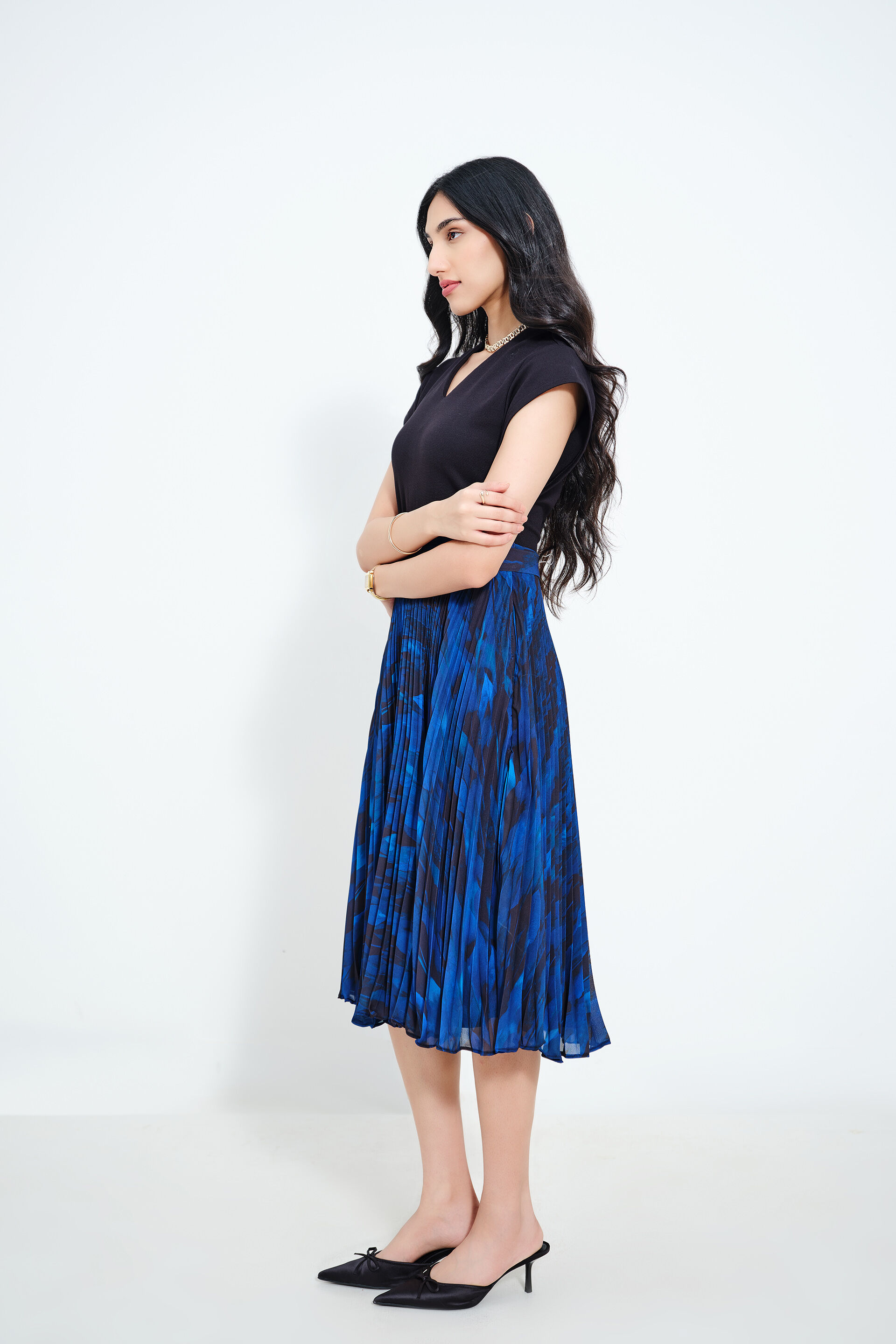 Midnight Sonata Dress, Blue, image 4