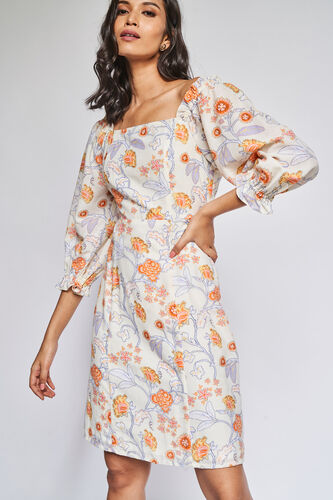 Multi Floral Straight Dress, , image 5