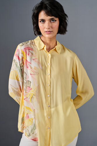 Summer Garden Modal Shirt, Yellow, image 3