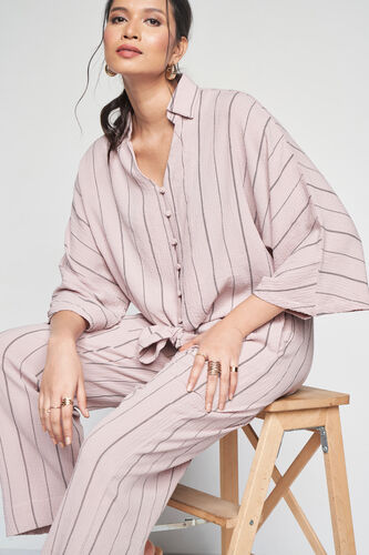 Pinstripe Pair Co-ords Set, Pink, image 5