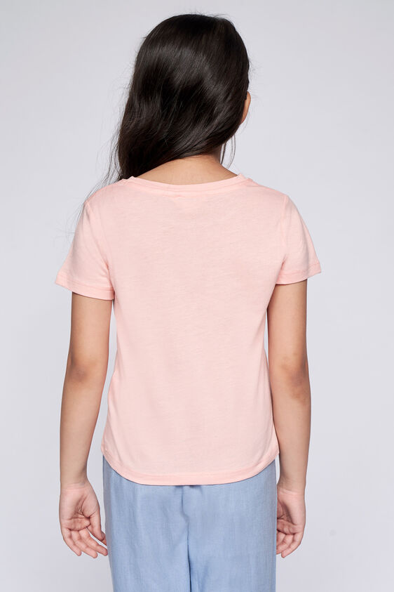 4 - Peach Graphic Straight Top, image 4