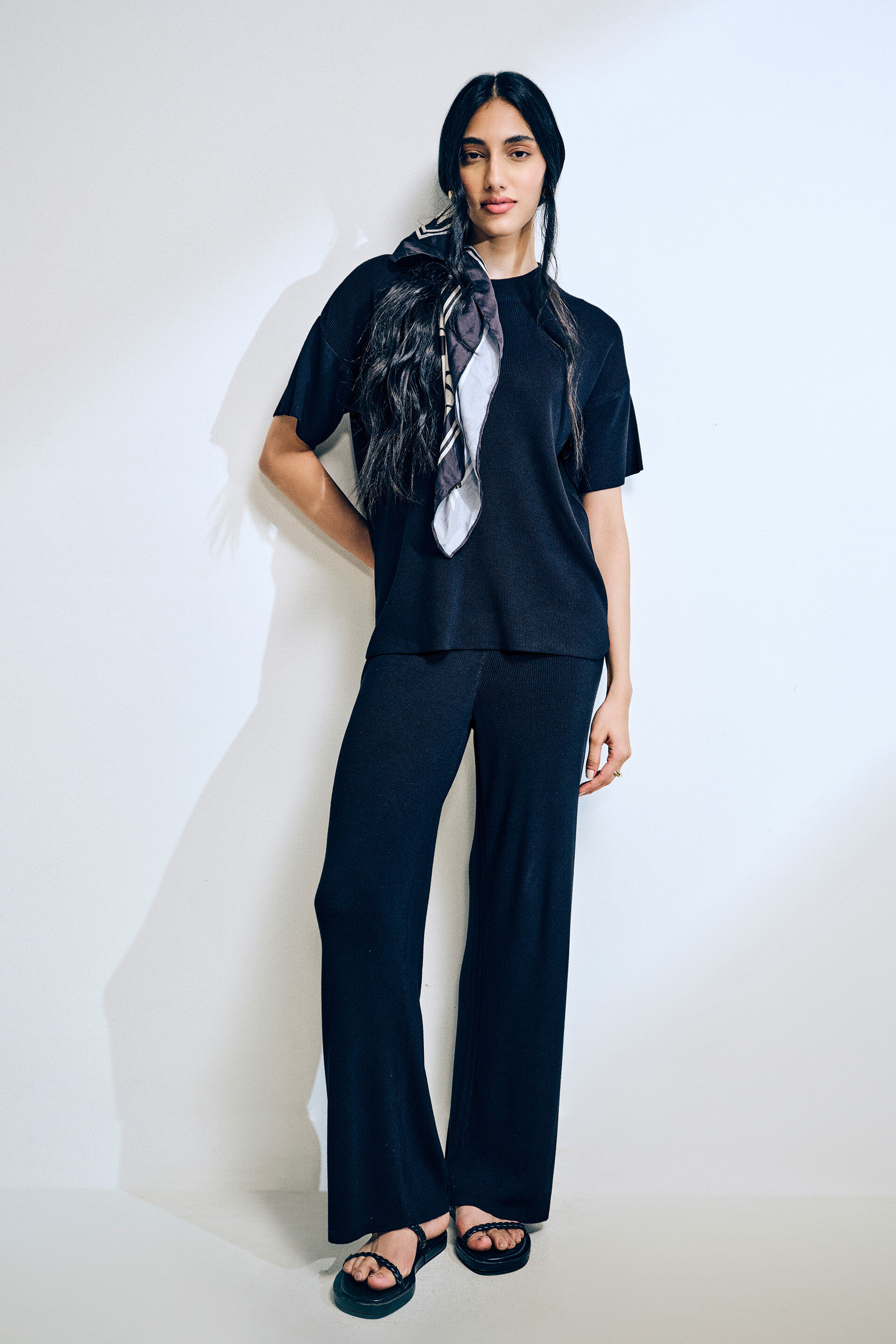 All Black Co-ord Set, Black, image 1