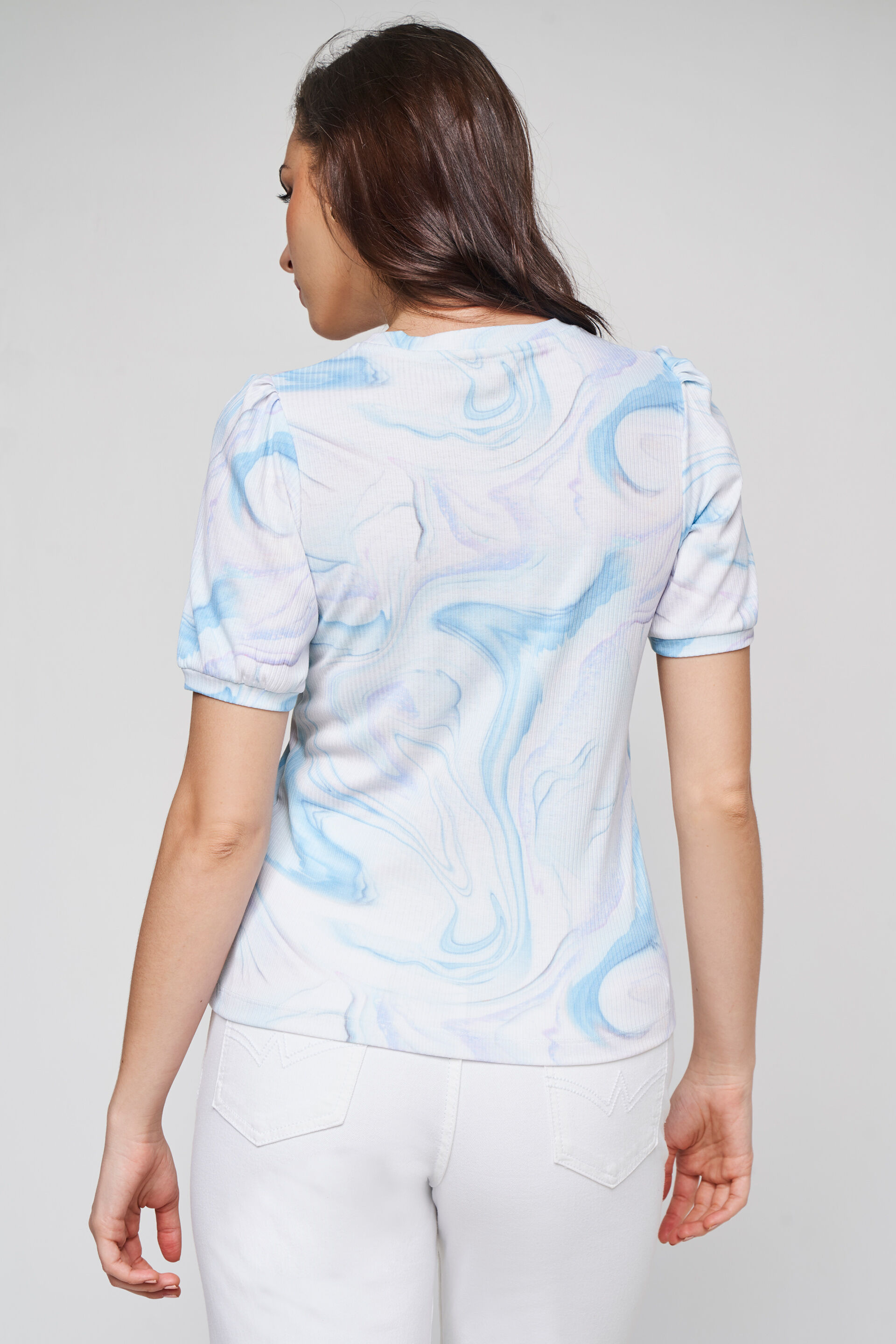 Multi Color Abstract Straight Top, Multi Color, image 4