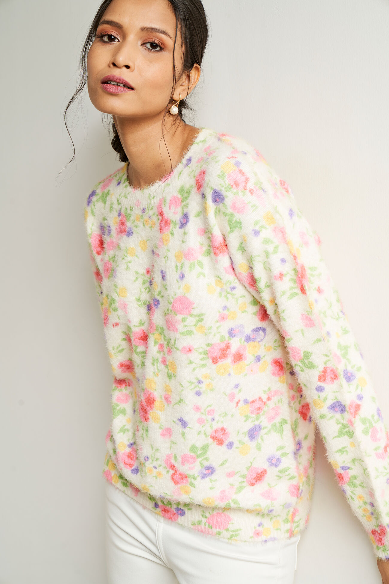 Multi Color Floral Straight Top, Multi Color, image 6
