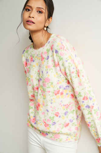 Multi Color Floral Straight Top, Multi Color, image 6