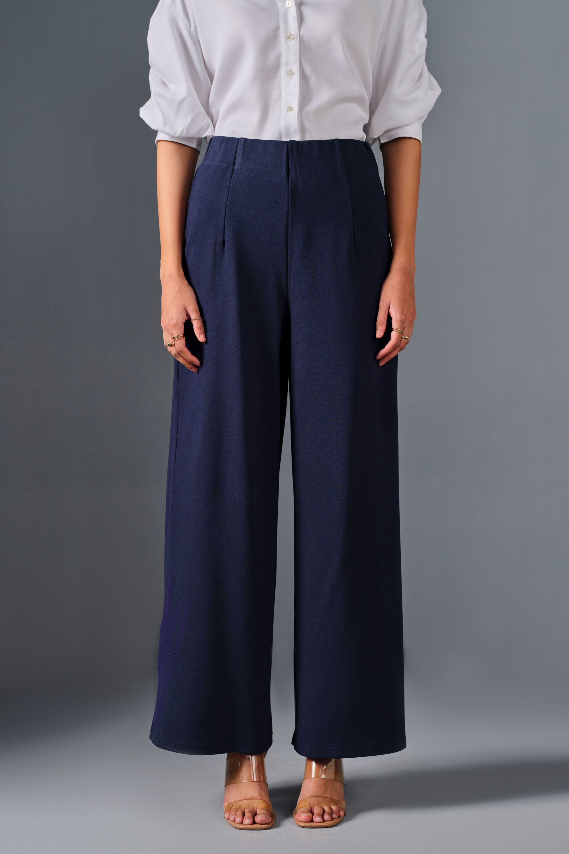 Slay Everyday Trousers, Navy Blue, image 1