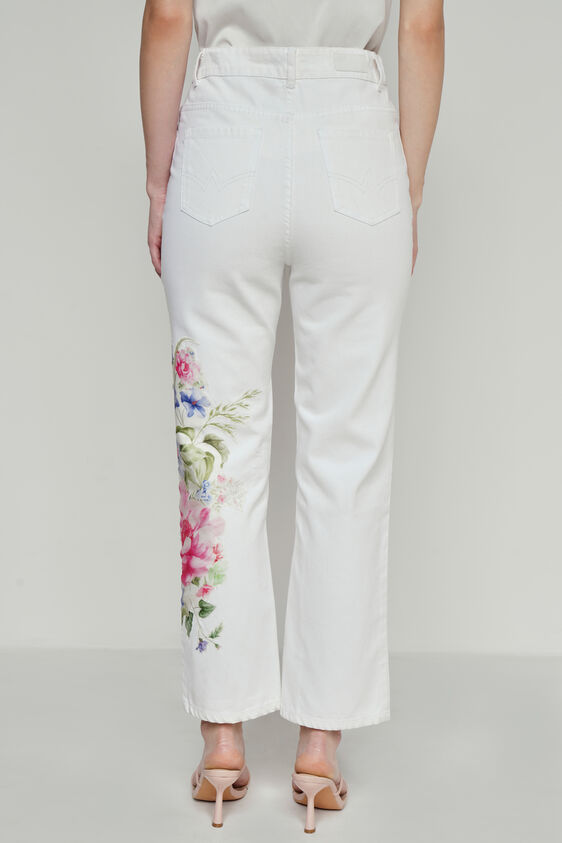 White Solid Straight Bottom, White, image 4