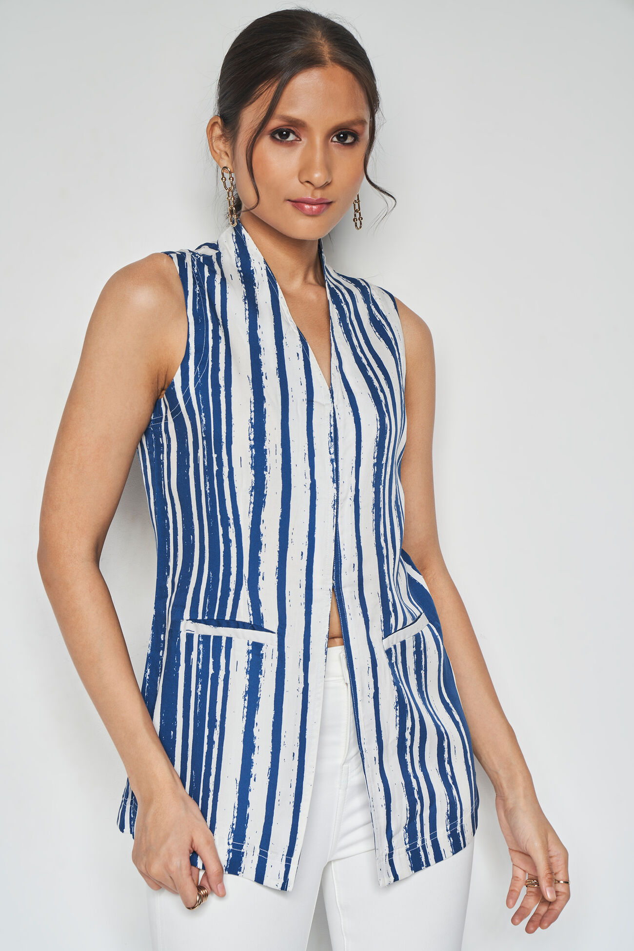 Stripe Struck Top, Blue, image 3