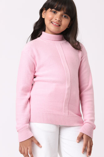 Pink Solid Straight Top, Pink, image 1