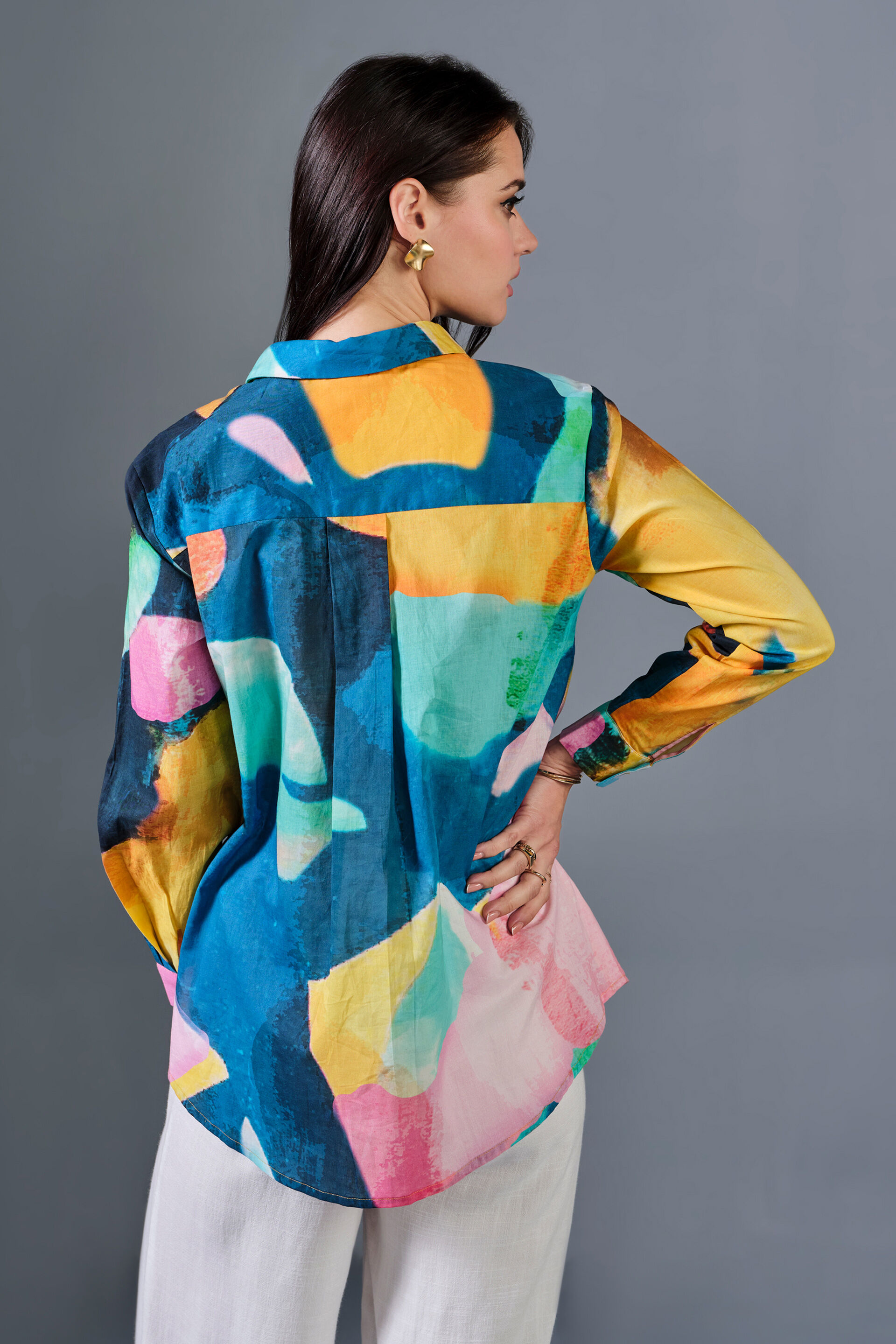 Palette Pop Cotton Shirt, Multi Color, image 5