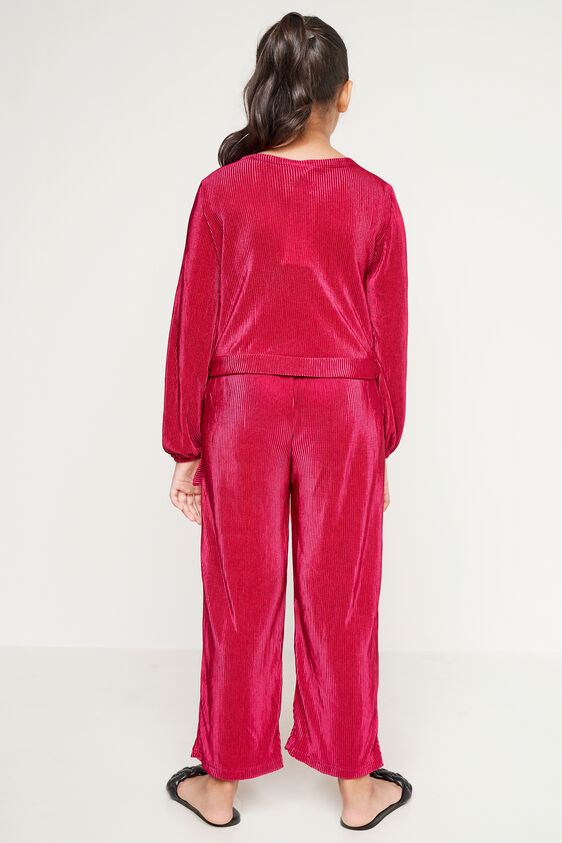 Wine Solid Straight Suit, Wine, image 4