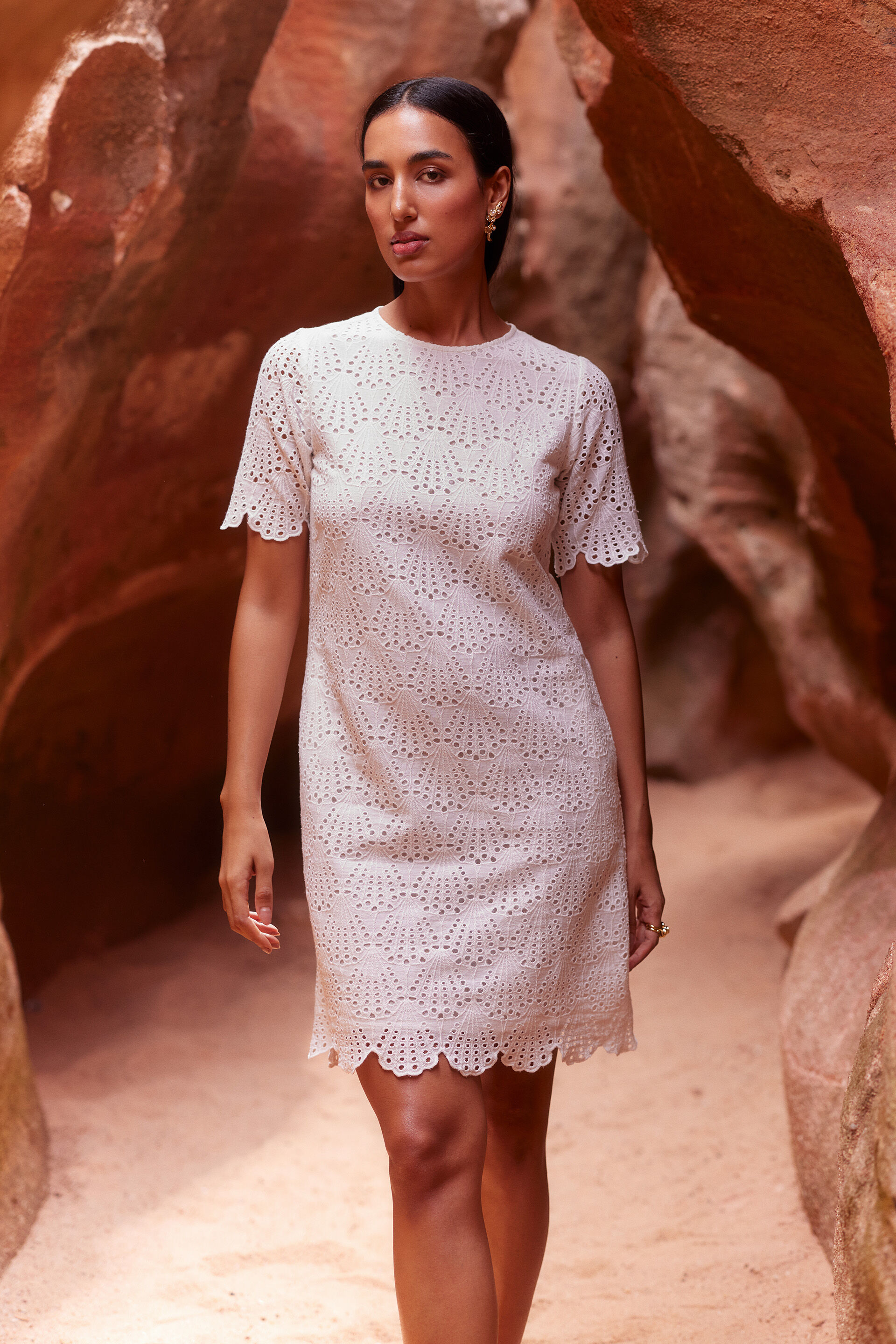 Delray Dress, White, image 1