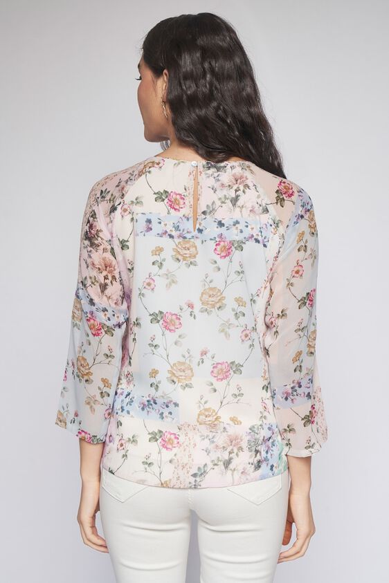 4 - Multi Floral Curved Top, image 4