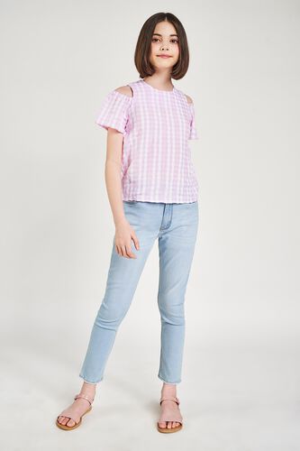 2 - Pink Checked A-Line Top, image 2