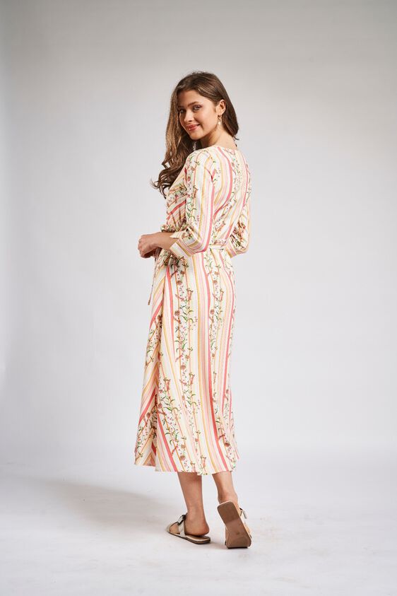 9 - Pink - White Floral Fit and Flare Dress, image 9
