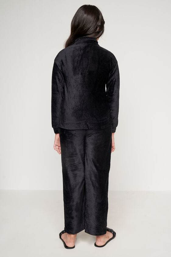 Black Solid Straight Set, Black, image 5