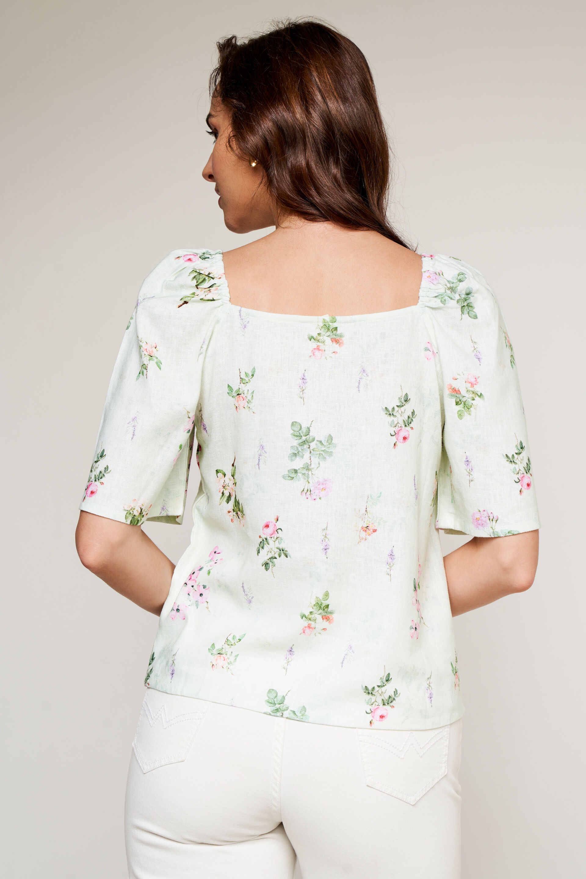 Mint floral top sales