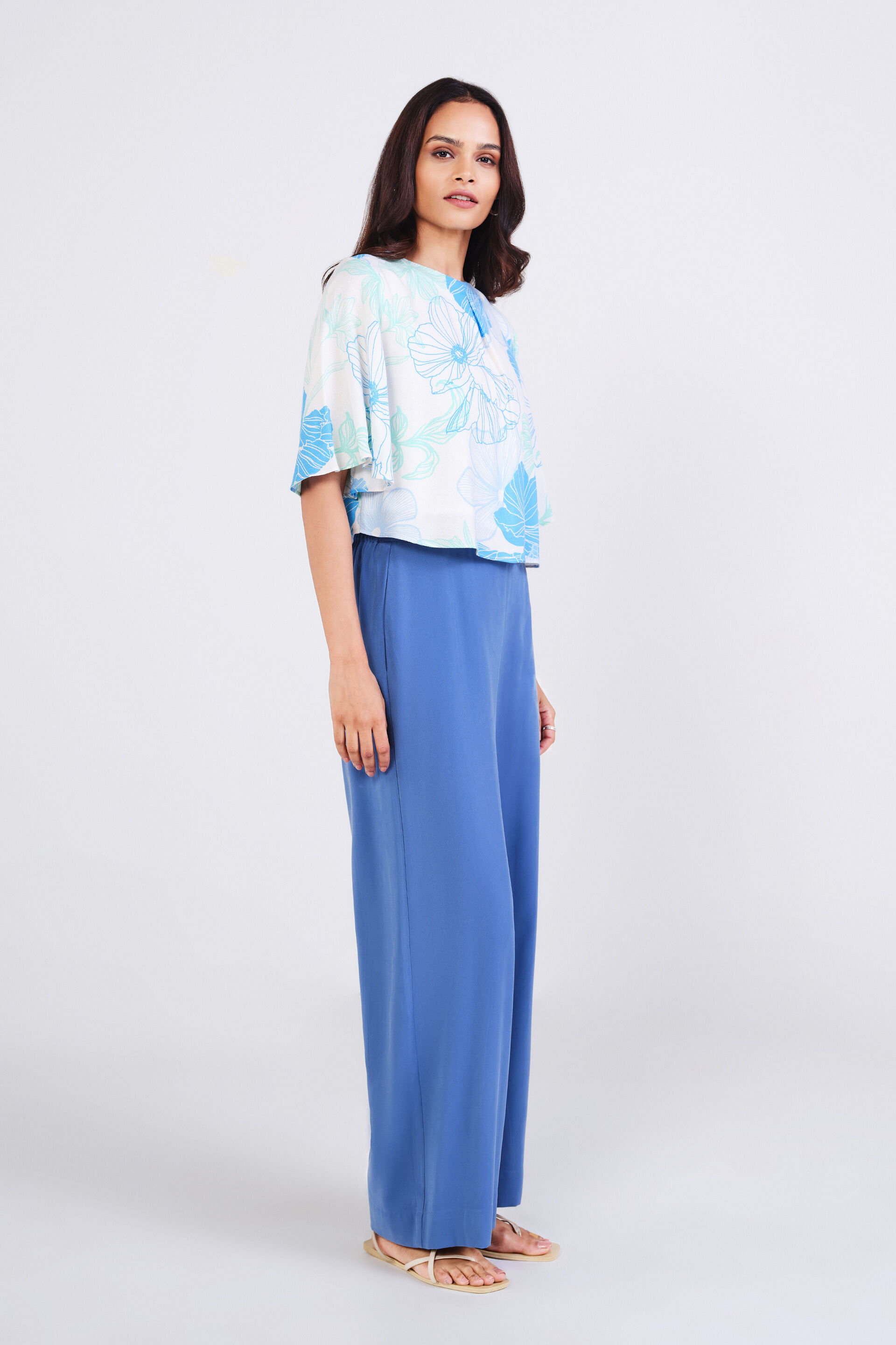 Water Flower Top, Blue, image 4