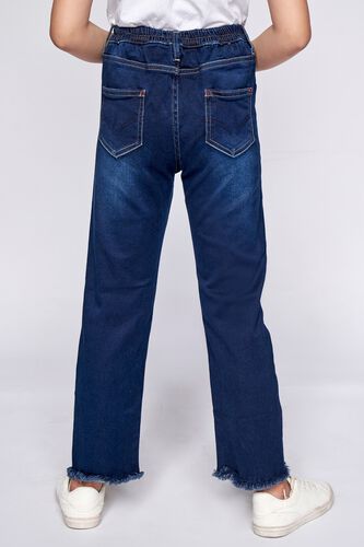 4 - Dark Blue Solid Straight Bottom, image 4