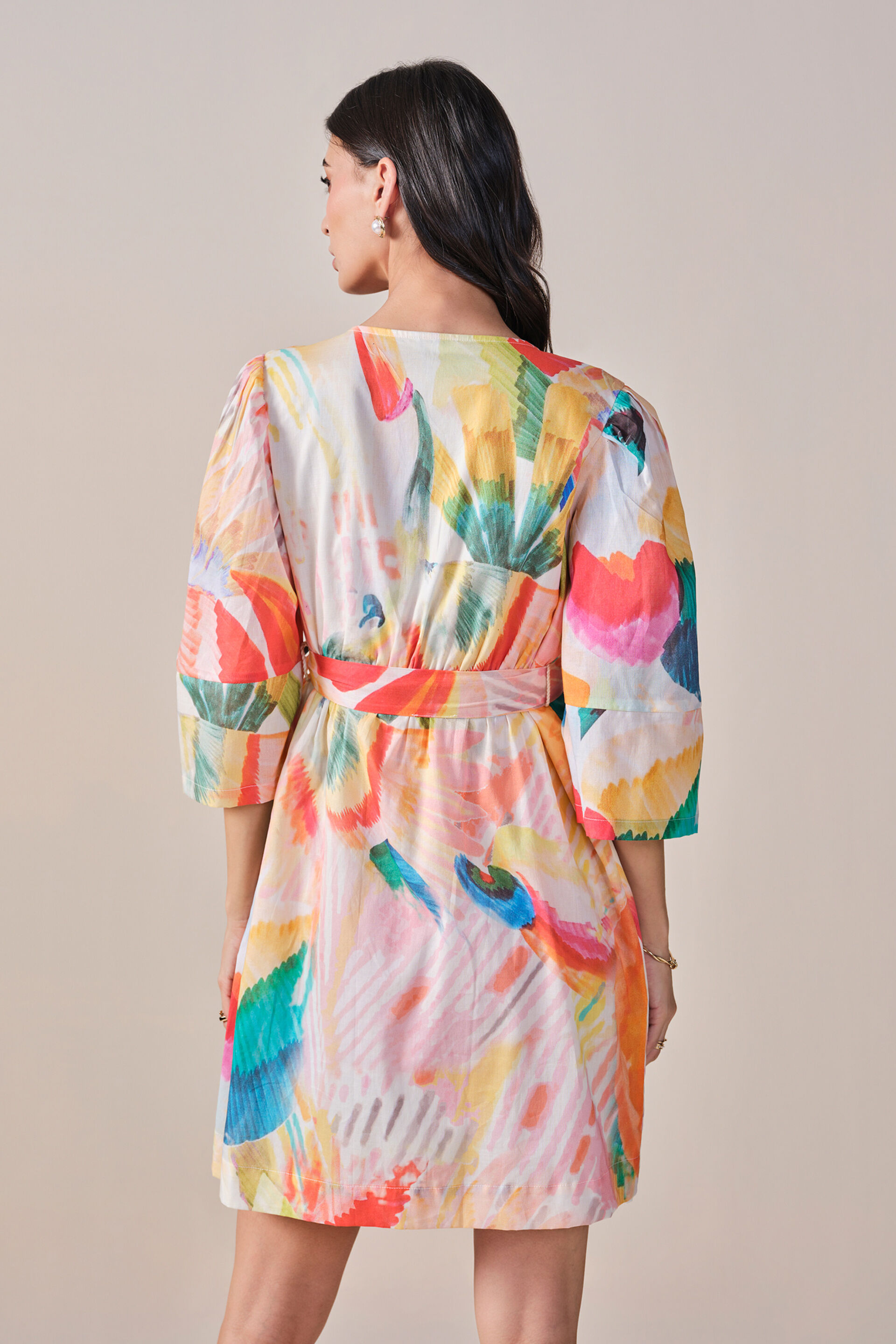 Love and Apricots Cotton Dress, Pink, image 9