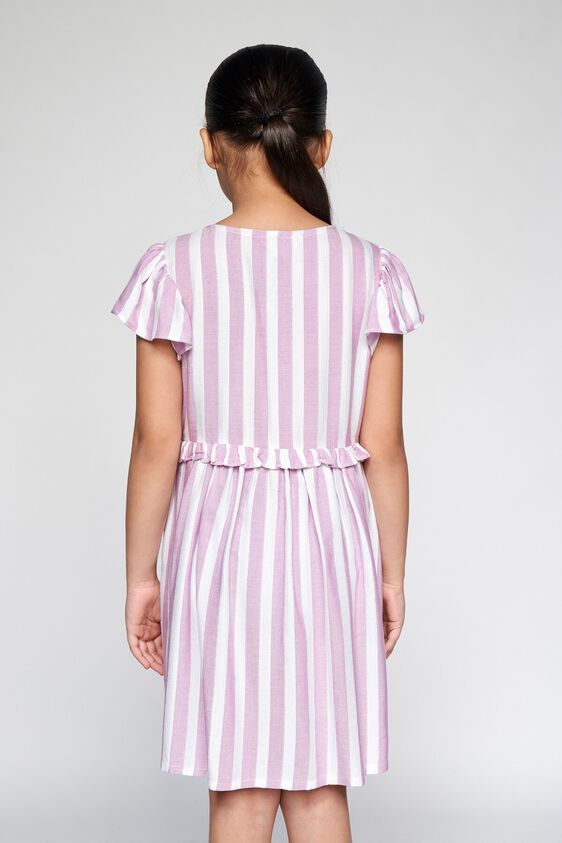 6 - Purple Stripes Straight Dress, image 6