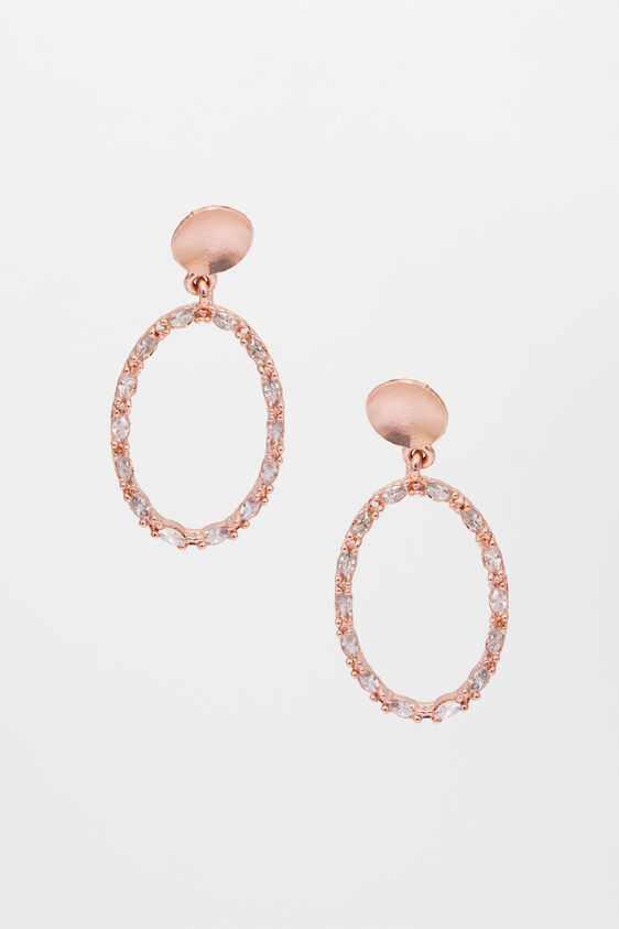 Rose Gold Brass Earring, , image 1